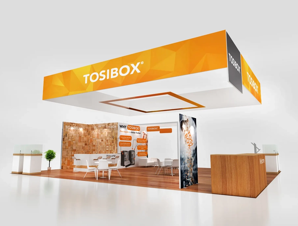 40x40 trade show booth
